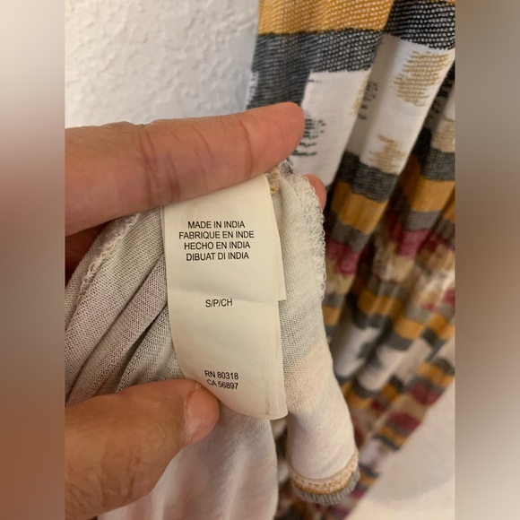 Lucky Brand Women’s Maxi Sun Dress Red Aztec Crochet Sleeveless Size Small - Picture 4 of 7